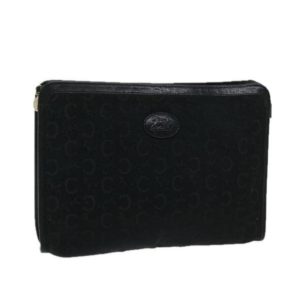 CELINE C Macadam Canvas Clutch Bag Black - Picture 1 of 16